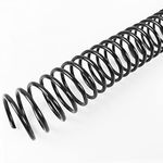 Binditek 50 Pack Plastic Spiral Binding Coils, 20mm(3/4"), 170 Sheet Capacity, 4:1 Pitch, Black Binding Spirals, for Students and Coworkers