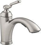 Kohler Sterling 24273-VS Ludington Pull-Out Kitchen Sink Faucet, Single-Handle Laundry Faucet, Pull-Out Sprayer, Vibrant Stainless