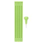4 Lines 28 Cells Portable Plastic Braille Writing Slate with Stylus Learning Tool Accessory