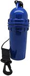 Scuba Diving Snorkeling Waterproof Cylindrical Dry Box with Clip (Black)