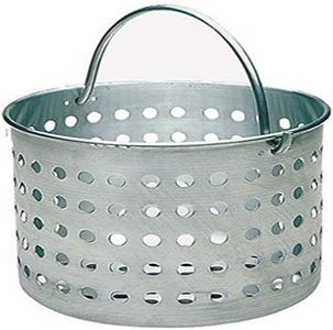 Update International ABSK-20 20 Qt Aluminum Steamer Basket,Silver