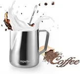 Milk Frothing Pitcher Steamer Cup Foam Making-Suitable for Cafe Americano- Hot Chocolate-Stainless Steel 350ml(12oz) for Drip Coffee Machines