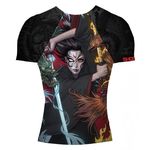 SHOGUN Fight Rash Guard BJJ MMA Premium Jiu Jitsu Fighting Grappling Compression Shirt, M Elemental Short Sleeve, Elemental Short Sleeve, Medium