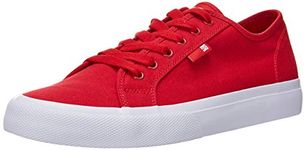 DC Men's Manual Skate Shoe, Red, 11