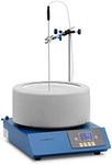 Steinberg Systems SBS-LHM-5000 Magnetic Stirrer With Heating Mantle For Round-Bottom Flasks 2 L LED (Cast Aluminium, Alkali-free Fibreglass, Aluminium Alloy, Max. Speed 1800rpm)