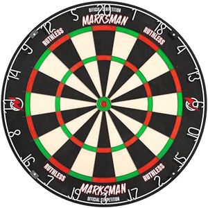 Ruthless Marksman Dartscheibe aus Sisal mit ultradünnem Draht, professionelles Design, für Dartpfeile mit Stahlspitze (DB072)