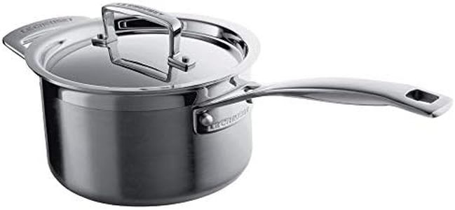 Le Creuset 3-Ply Stainless Steel Saucepan with Lid, 18 cm