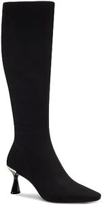 ALFANI Womens Black Comfort Goring Cecee Pointed Toe Kitten Heel Zip-Up Dress Boots AU Size 9.5