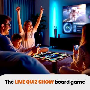 Outsmarted App-Connected Quiz Game – Family Trivia Board Game