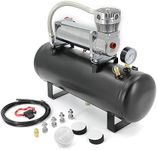 CNRAQR 200PSI 12V Heavy Duty Air Train Horn/Air Ride Suspension Compressor with 1.5 Gallon (5.6 Liter) Train/Air Horn Tank