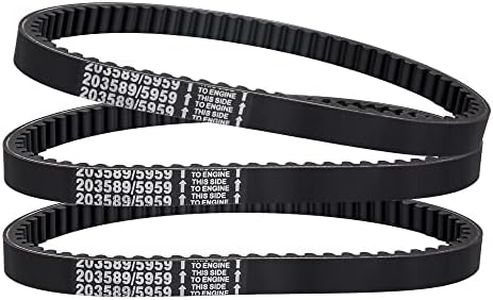 30 Series Go Kart Drive Belt Torque Converter Belt Replaces for Comet 203589 / manco 5959 Murray 12-8487 Baja Motorsports BB65-395 Ken-Bar 300-009 255-299 Rotary 8487（3pc）