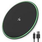 WATCHEM 15W Fast Wireless Charger - Qi-Certified, Universal Charging Pad, Compatible with iPhone and Samsung, and Qi-Certified Phones - Slim Design, Overcharge Protection