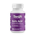 NewLife Naturals - Medical Grade Boric Acid Vaginal Suppositories - 600mg - 100% Pure Womens pH Balance Pills - Yeast Infection & Bacterial Vaginosis - 30 Capsules: Made in USA