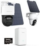 Reolink 3-Cam Solar Security System Kit: 4K PT Ultra + Auto-Tracking TrackMix Dual-Lens Camera + Home Hub | No Subscription, AI Detection, Smart Alerm, Dual-Band Wi-Fi, Local Storage