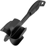 Ourokhome Upgrade Meat Chopper and Potato Masher, Heat Resistant Ground Meat Smasher for Hamburger, 5 Curved Blades Ground Beef Smasher, Nylon Non Stick Mixer, Stirrer and Kitchen Gadgets, Black