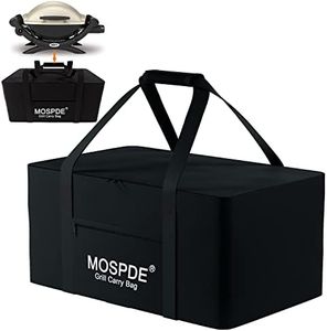 MOSPDE Grill Carry Bag Fits for Weber Q1200 Q1000 Propane Gas Grill, Portable Grill Carrying Bag for Q1400 Electric Grill, 600D Heavy Duty Water-Resistant Griddle Carry Bag for Camping and Barbecue