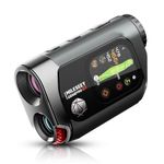 MILESEEY GenePro G1 Touchscreen & GPS Rangefinder with Slope, 43000+ Preloaded Courses, 1300 Yards Laser Range Finder Golf with Red & Green Display, 0.1s Flag Pole Locking Vibration, 6X Magnification