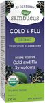 Nature's Way Sambucus Organic Cold and Flu Care – Elderberry Syrup Used in Herbal Medicine to Help Relieve Symptoms (Coughs and Sore Throats) in Adults, 120 ml