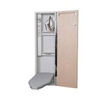 Iron A Way E-42 Deluxe Electric Ironing Center, Flat Maple Veneer Door