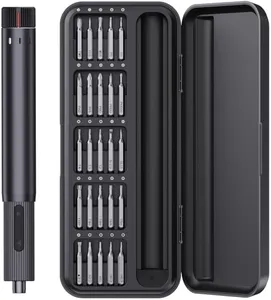 Mini Electric Screwdriver, Precision Screwdriver Set with 24 Magnetic Bits Rechargeable Magnetic Small Set for PC Building Electronic Phone Camera Laptop Watch Camera Repair Kit