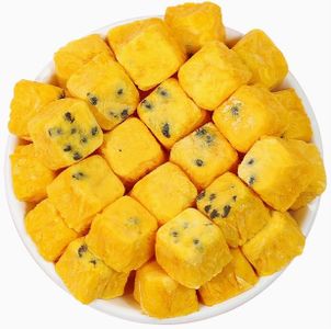 Freeze-Dried Passion Fruit Chunks 16oz/1 Pound Bulk Bag - Unsweetened Crunchy Tropical Snack for Baking & Desserts, Yogurt/Smoothie Topping, Camping & Tea Time