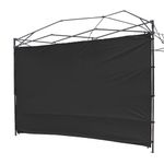 Canopy Sunscreen, 1 Piece Tent Sidewall for 3x3m Pop Up Canopy Waterproof with Silver Coating for 3M Straight Leg Gazebos, Outdoor Instant Canopies, 1 Pack Only