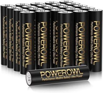 POWEROWL High-Capacity Alkaline AA Batteries 24 Pack, 1.5v Long Lasting Double A Battery, 10-Year Shelf Life