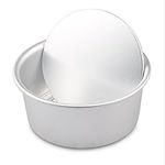 Delaman 6'' Round Cake Mould Removable Bottom Non-Stick Aluminum Alloy Pan Baking Mold (6 inch)