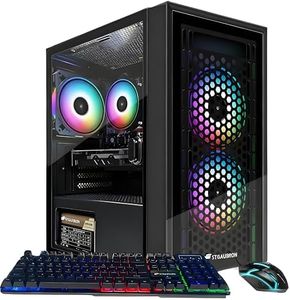STGAubron Gaming PC Computer Desktop, Radeon RX 560 4G GDDR5, Intel Core i5 up to 3.6G, 16G RAM, 512G SSD, WiFi 6, BT 5.0, RGB Fan x 3, Windows 11 Home