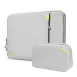 tomtoc 360 Protective Laptop Sleeve Set for 13-inch MacBook Air M3/A3113 2024, M2/A2681 M1/A2337, 13 MacBook Pro M2/A2686 M1/A2338, Water-Resistant Shockproof MacBook Case Bag with Accessory Pouch