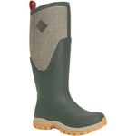 Muck Boots Women's Arctic Sport II Tall Fleece Lined Waterproof Pull on Boot, Olive, 7