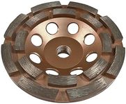 4.5" Diamond Grinding Wheels for Concrete or Masonry, 16 Double Row Segments, 30/40 Grit, Medium Bond, 5/8"-11 Arbor