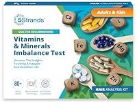 5Strands Nutrition Test, 80 Vitamins, Minerals, Amino Acid Imbalances Tested, Accurate Hair Analysis, Health Results in 5-7 Days, Diet & Lifestyle Wellness