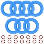 Flush Valve Seal for American Standard, 7 Pack Upgraded Silicone Material 7301111-0070A American Standard Toilet Parts Replacement for Champion 4 and Eljer Titan 4