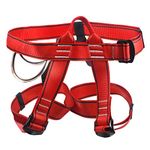 NewDoar UIAA & CE Certified Climbing Harness, Mountaineering Rock Climbing Harness, Half Body Harness for Rappelling Fire Rescuing Tree Climbing