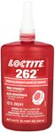 Loctite 135375 Red 262 High Strength Thread Locker, 300 Degrees F Maximum Temperature, 250 mL Bottle