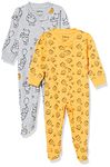 Amazon Essentials Disney | Marvel | Star Wars Unisex Babies' Cotton Footed Sleep and Play - Discontinued Colours, Pack of 2, Winnie the Pooh Oh Bother!, 0 Months