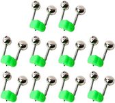 uxcell 10 Pcs Green Fishing Bells S