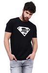 T-shirt Truck Graphic Printed T-Shirt for Men| Super Dad T-Shirts for Dad| Tshirts for Father |Round Neck T Shirt | Daddy Tshirts Black