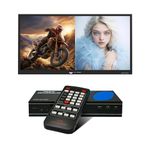 OREI 4K HDMI Multi Viewer 2 in 1 Out Switcher 2 Ports Seamless IR Remote Support 4K @ 60Hz 1080P for PS4/PC/DVD/Security Camera HDMI Switch Optical Audio L/R Output - (UHD-201MV)