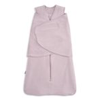 HALO Sleepsack Supersoft Swaddle, Viscose Made from Bamboo, Sleeping Bag for Babies, 2 TOG, 0-3 Months, Newborn (Pack of 1), Mauve