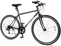 GYMAX 26 Inch Mountain Bike, 6-Speed Outdoor Cycling Bike w/All-Terrain Rubber Wheels & Dual Brakes, MTB Bicycle w/Comfortable & Adjustable Saddle for Adults Teens (26 Inch,Black)