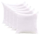 JDX Cushions | Hotel Quality Premium Fibre Sofa Cushions Set of 5 | Cushion 16 inch x 16 inch | Sofa Pillow,Cushion,Cushions for Sofa, Cushion Pillow,Sofa Pillow,Cushions for Bed (Color Off White)