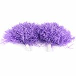 Keenso 2pcs Cheerleading Poms, PE Cheerleading Pom Poms Sports Party Dance Useful Accessories 8 Colors Cheer Pompoms of Choice (Purple)