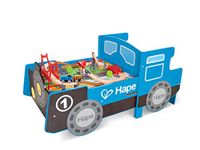 Hape Wooden Blue Foldable Ride-on Train Table, Small