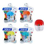 DOMS Multicoloured Dust Collector Sharpener Blister Pack of 20