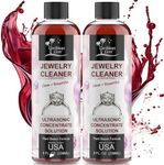 Caribbean Gem Ultrasonic Cleaner Solution Concentrate - Highly Concentrated All Purpose Cleaning Solution for All Ultrasonic Machines - USA Made Plant Based Eyeglass and Jewelry Cleaner, 8oz (2 Pack)