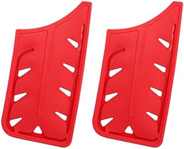 XYJ 2pcs/set Safety Knife Covers Sleeves Knives Edge Guard, Universal Knife Sheath, Cleaver, Chopping Knife Case Blade Guards Protector Red Kitchen Knife Cover Sleeve (For 7" Chopping Knife)
