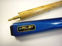 Riley METALLIC BLUE Butt 2 Piece Ash Snooker & Pool Cue - 9.5mm Tip, 17oz - 18oz