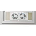 Lasko Twin Window Fan, White 7 INCH